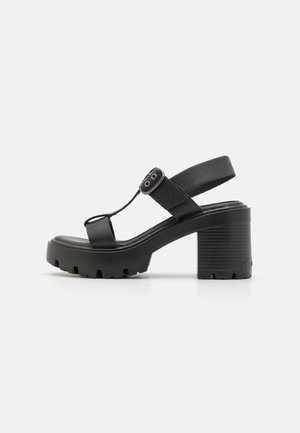 EMELINE - Augstpapēžu sandales - black