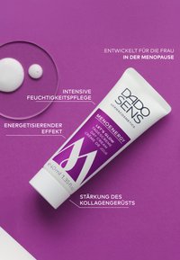 White tube with a purple label, featuring "DAIDO SENS" logo and "MENO ENERGY" text. Semi-gloss finish, 40ml size, textured cap.