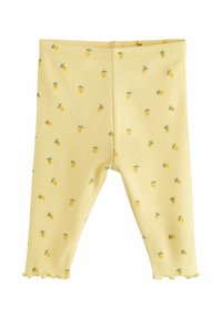 Next REGULAR FIT-2 PIECE SHORT SLEEVE FRILL SET - Leggings - yellow lemon