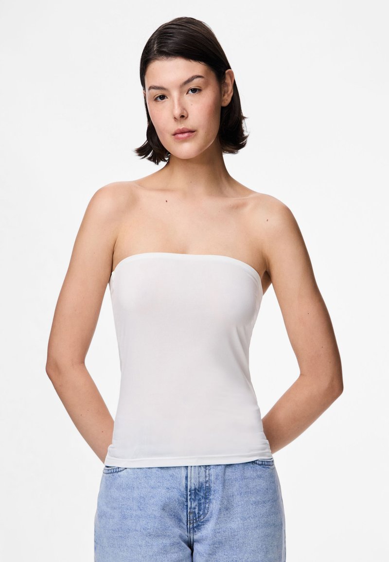 Pieces PCMADISON TUBE  - Top - cloud dancer