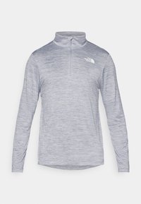 RAGER 1/4 ZIP TEE - Top dugih rukava - pearl mist/light heather