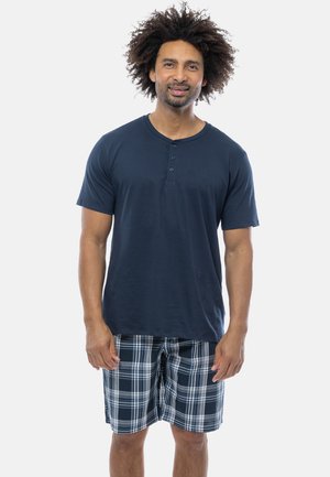 Schiesser MIX SET - Pyjama - blau gemustert