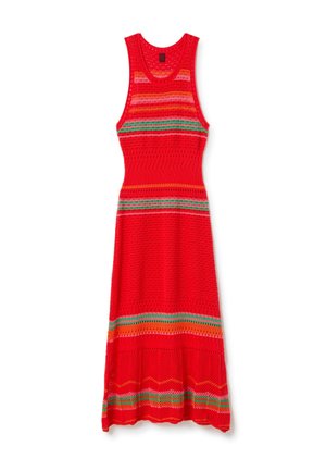 Stefanel WITH CONTRASTING DETAILS - Maxikleid - verde rosso