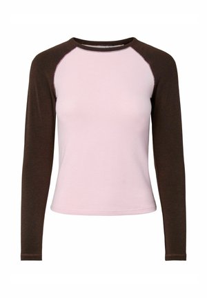 Pieces, LONG SLEEVED TOP PCANNALINA - Maglietta a manica lunga - roseate spoonbill