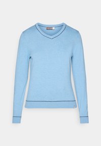 KICKI V NECK SWEATER - Džemper - tranquil blue/atlanta blue