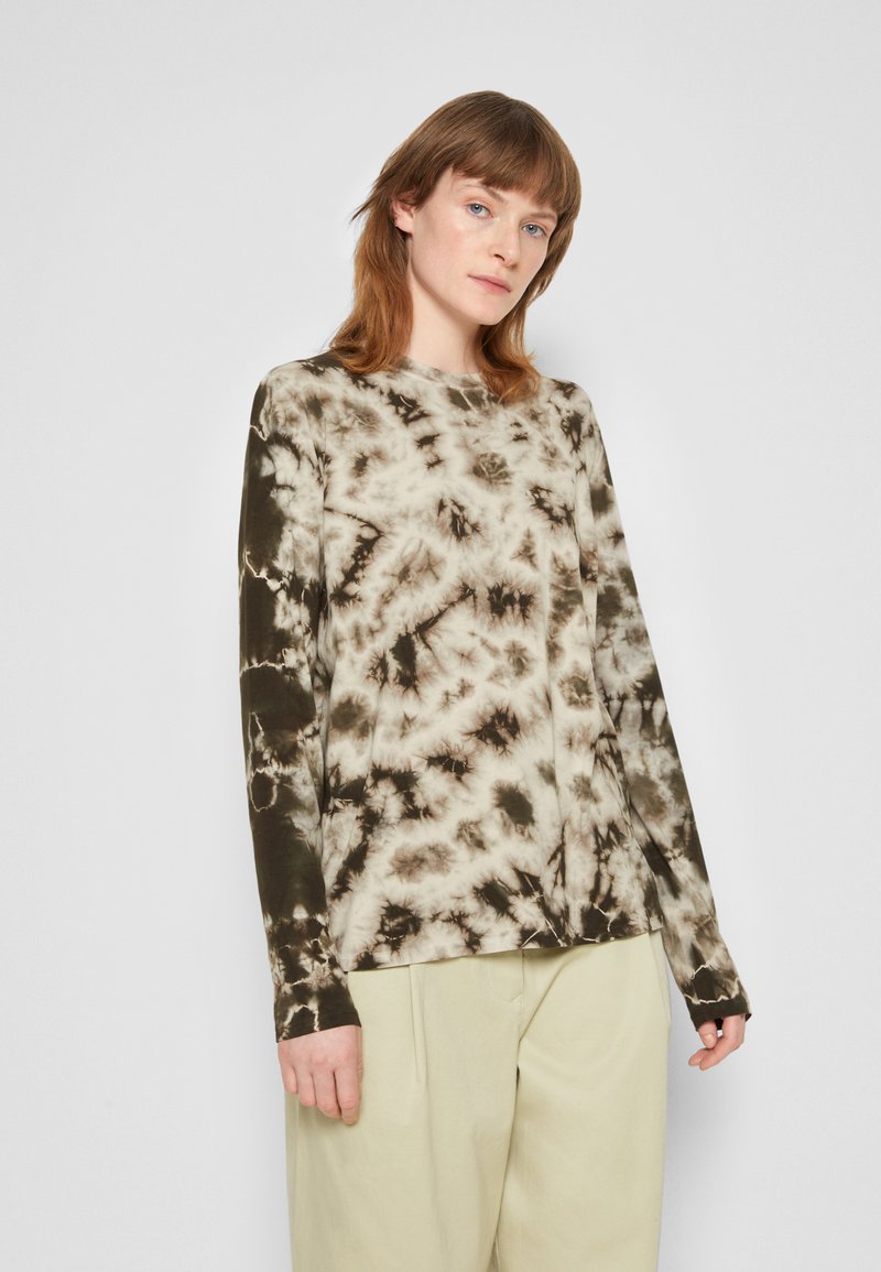 Damen Bekleidung | Proenza Schouler White Label TIE DYE LONG SLEEVE Langarmshirt ecru/taupe/grün - RO84684 Damen Bekleidung | Proenza Schouler White Label TIE DYE LONG SLEEVE Langarmshirt ecru/taupe/grün - RO84684