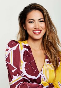 Liquorish LIQUORISH GEOMETRIC  - Day dress - yellow