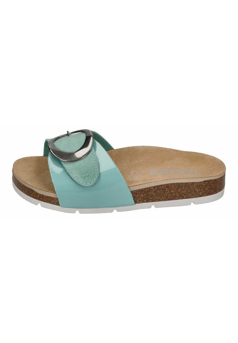 Rohde ELBA 1705-53 - TÜRKIS - Pantolette flach - mint - Zalando.de