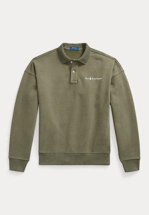 Polo Ralph Lauren, RELAXED FIT LOGO COLLARED SWEATSHIRT - Sweatshirt - cruise olive