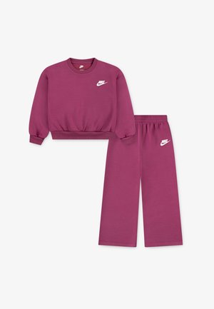 CREW WIDE LEG PANT SET - Survêtement - sweet beet
