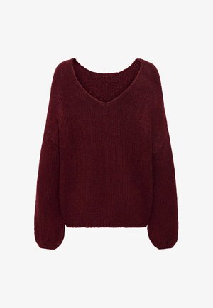 JDY JDYDINEA REVERSIBLE - Pullover - cabernet