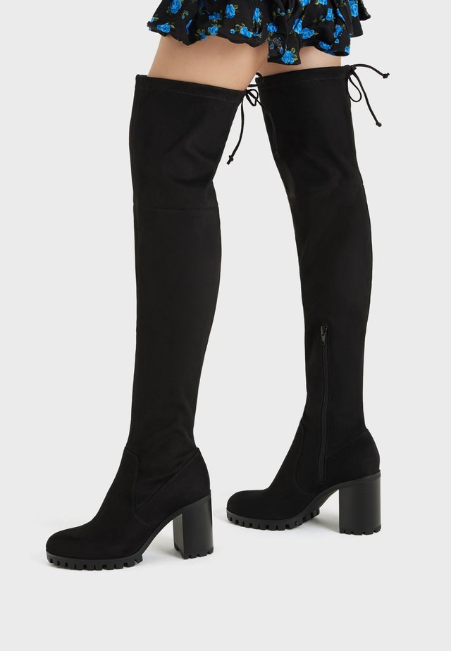 cognac laarzen met hak