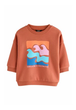 REGUALR FIT-PRINTED CREW NECK - Sudadera - tan brown