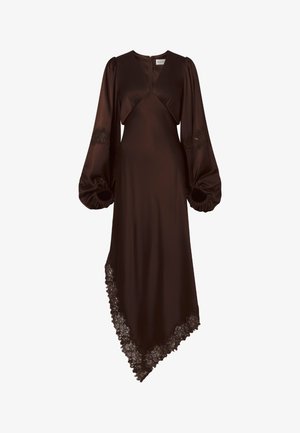 Malina, SEEMA ASYMMETRIC MAXI DRESS - Robe de soirée - dark brown