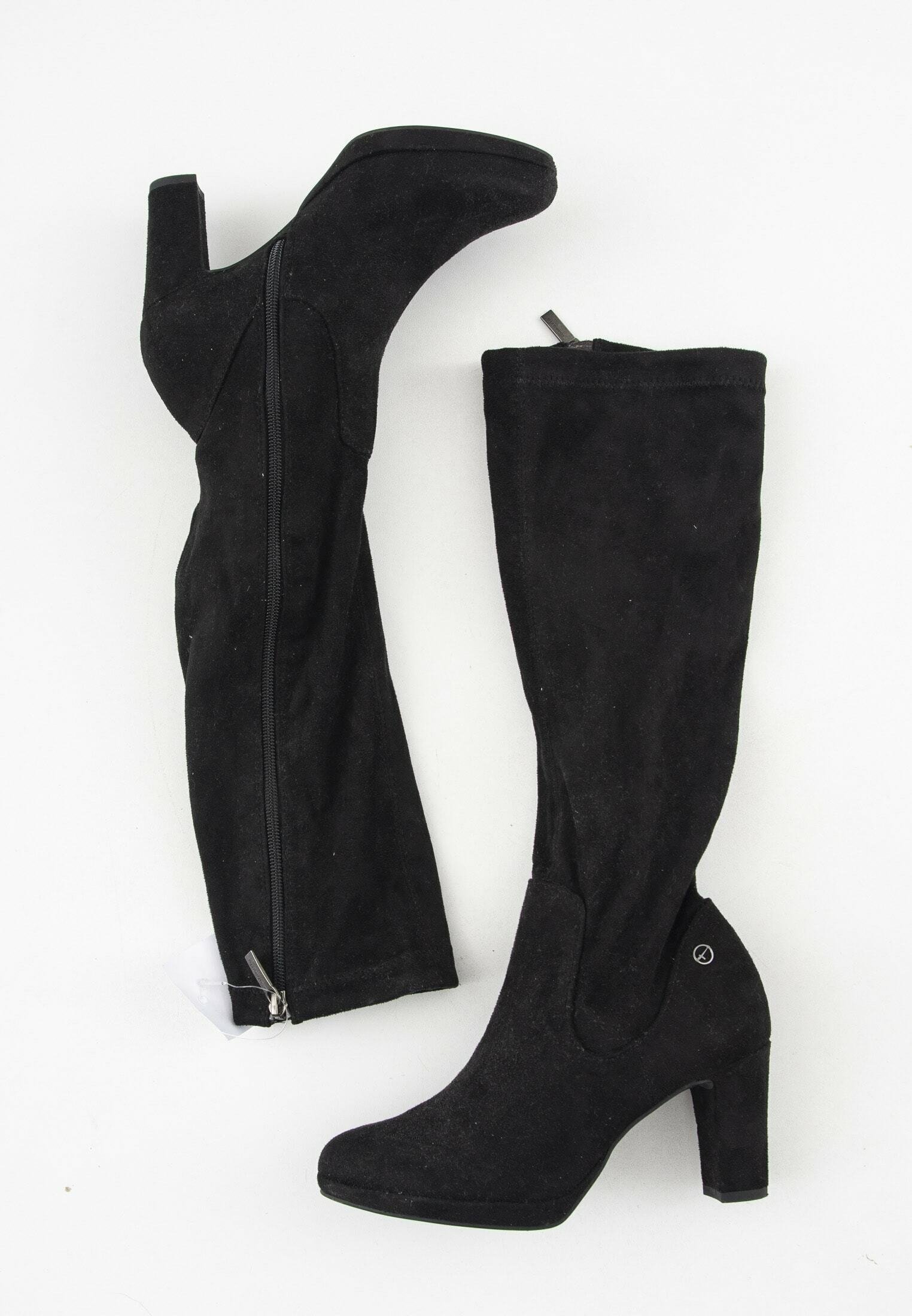 Tamaris Laarzen met hoge hak - black/Zwart - Zalando.nl