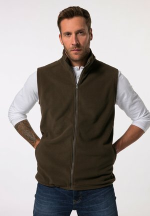 GROSSE GRÖSSEN BIS  ZIPP POCKETS SAUMTUNNEL - Bodywarmer - hazelnut