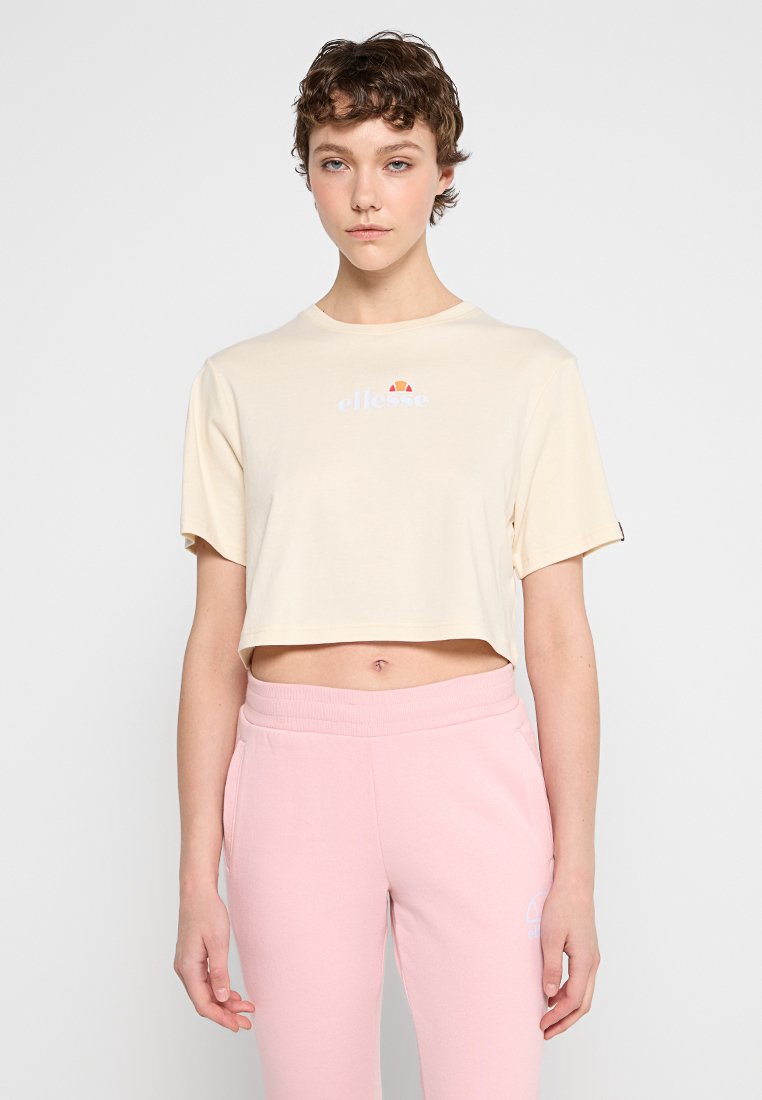 Ellesse T-shirt print zandkleur Ellesse T-shirt print zandkleur