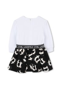 KARL LAGERFELD KIDS Džersio suknelė - white/black