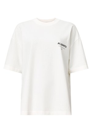 AllSaints UNDERGROUND ETTA - Print T-shirt - ashen white