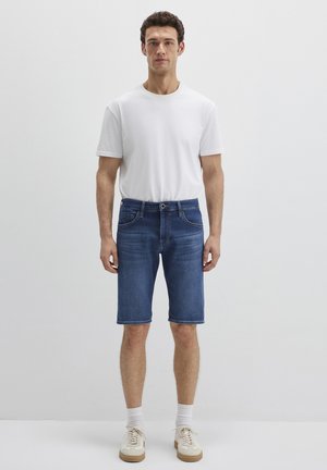 TIM - Jeans Shorts - dark blue sporty