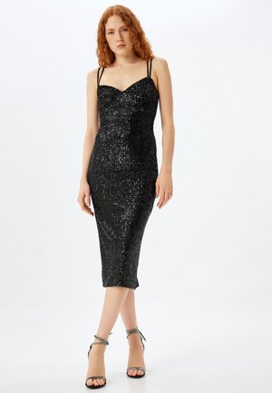 SEQUINED - Cocktailkjole / festkjole - black