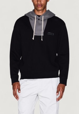 Felpa con cappuccio - black