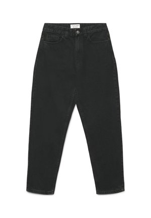 Terranova, PANTALONE JEANS LUNGO TINTA UNITA - Jeans mom fit - nero denim