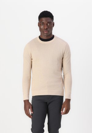JJEATLAS CREW NECK - Džemperis - oatmeal