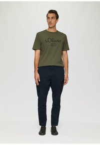 s.Oliver REGULAR MIT STRAIGHT LEG - Cargobroek - navy