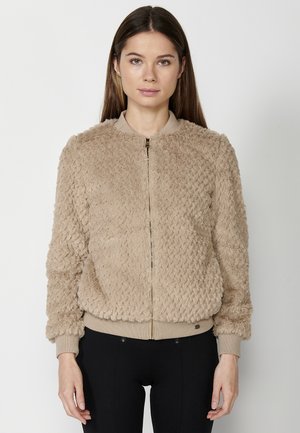 Bomber stiliaus striukė - beige