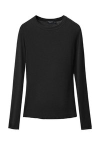 Langærmet T-shirt - black