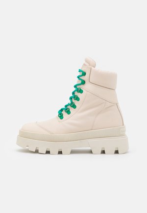 PETRA - Platform ankle boots - chalk