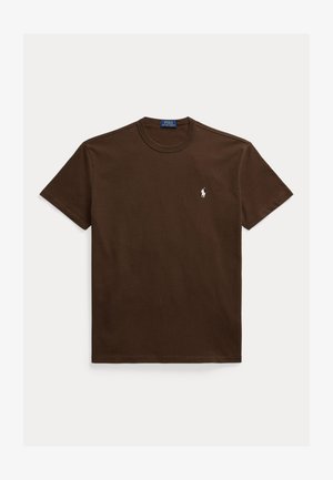 Polo Ralph Lauren CLASSIC FIT JERSEY CREWNECK T-SHIRT - Navadna majica - dark beech