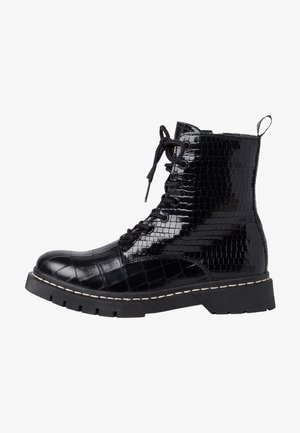 Tamaris Šněrovací kotníkové boty - black