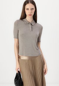 JDY JDYAMALFI MIDI PLEAT SKIRT - Maxisukňa - sepia tint