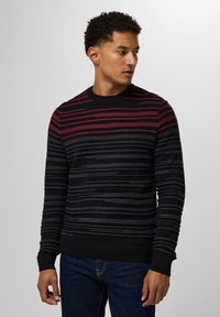 Street One MIT STRUKTURSTREIFEN - Strickpullover - rot