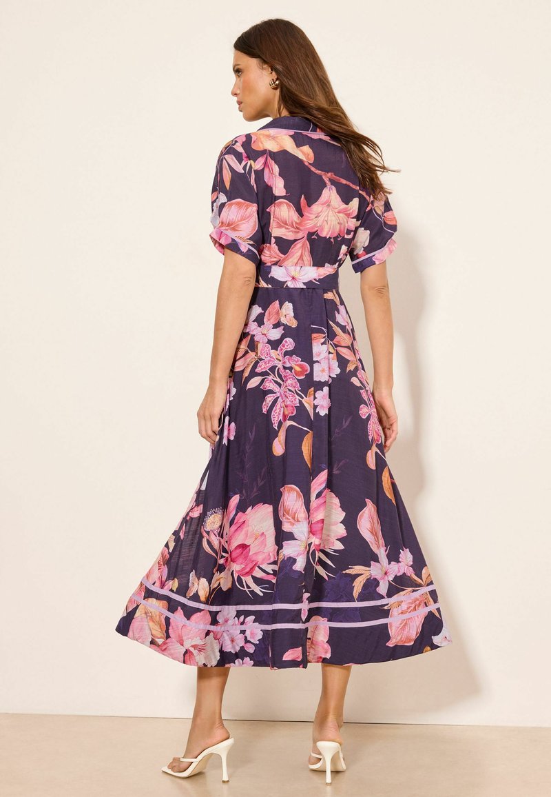 lipsy floral shirt dress Buy Lipsy Blue Floral Woven Mini Shirt Dress from the Next UK online shop