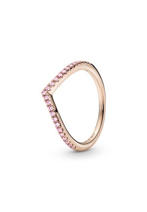 SPARKLING WISHBONE - Bague - pink