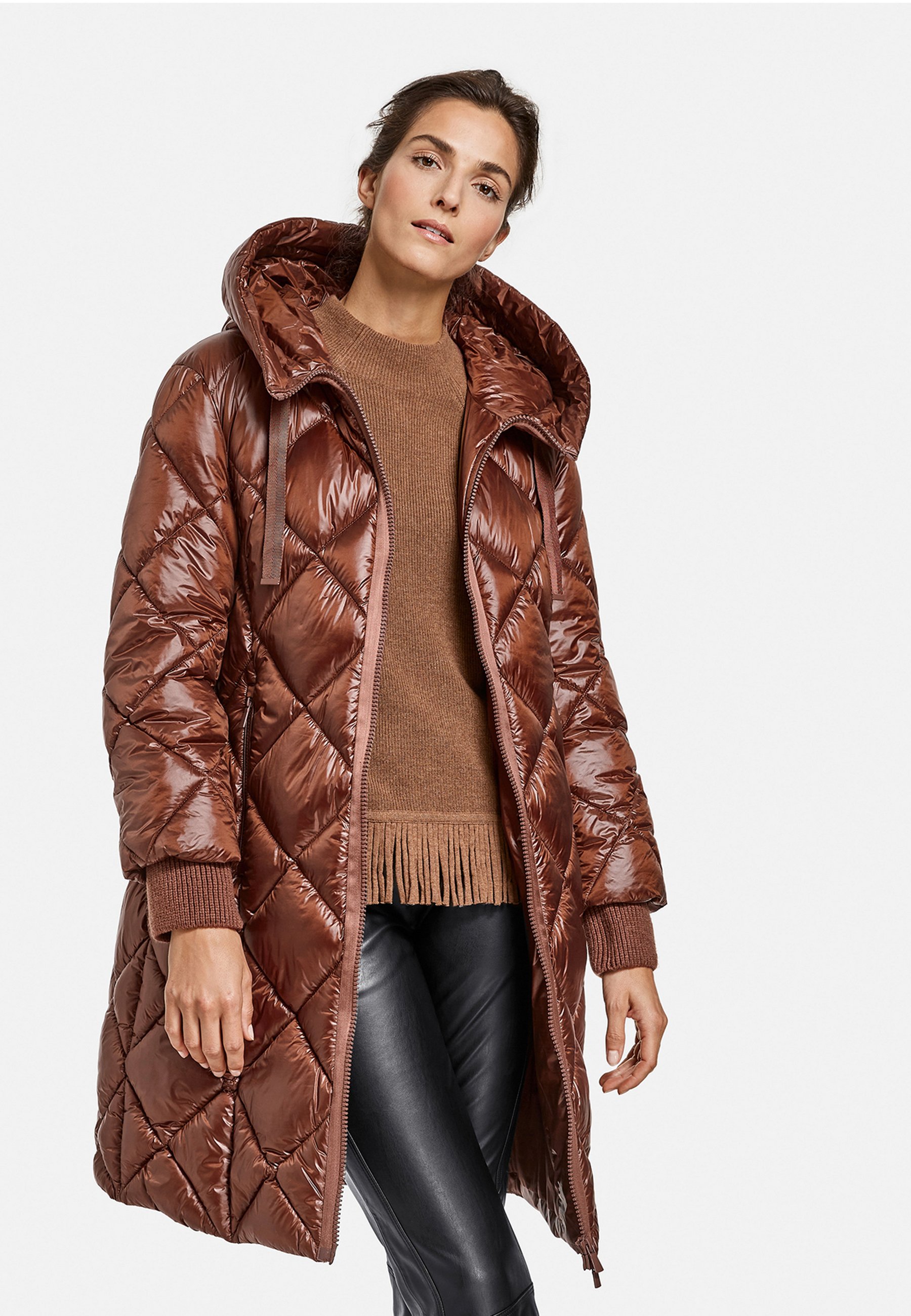 Gerry Weber OUTDOOR MIT - Abrigo de invierno - cognac/coñac - Zalando.es