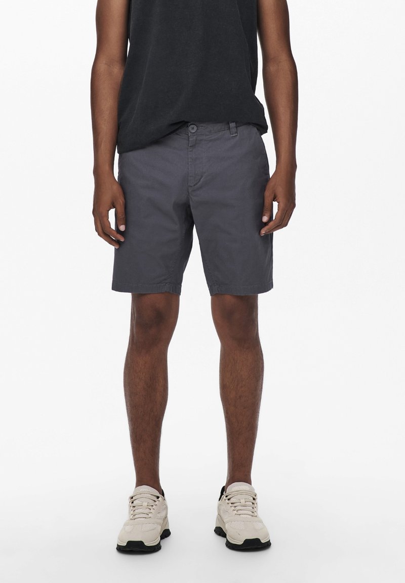 Only & Sons - ONSCAM  - Short - grey pinstripe, Agrandir