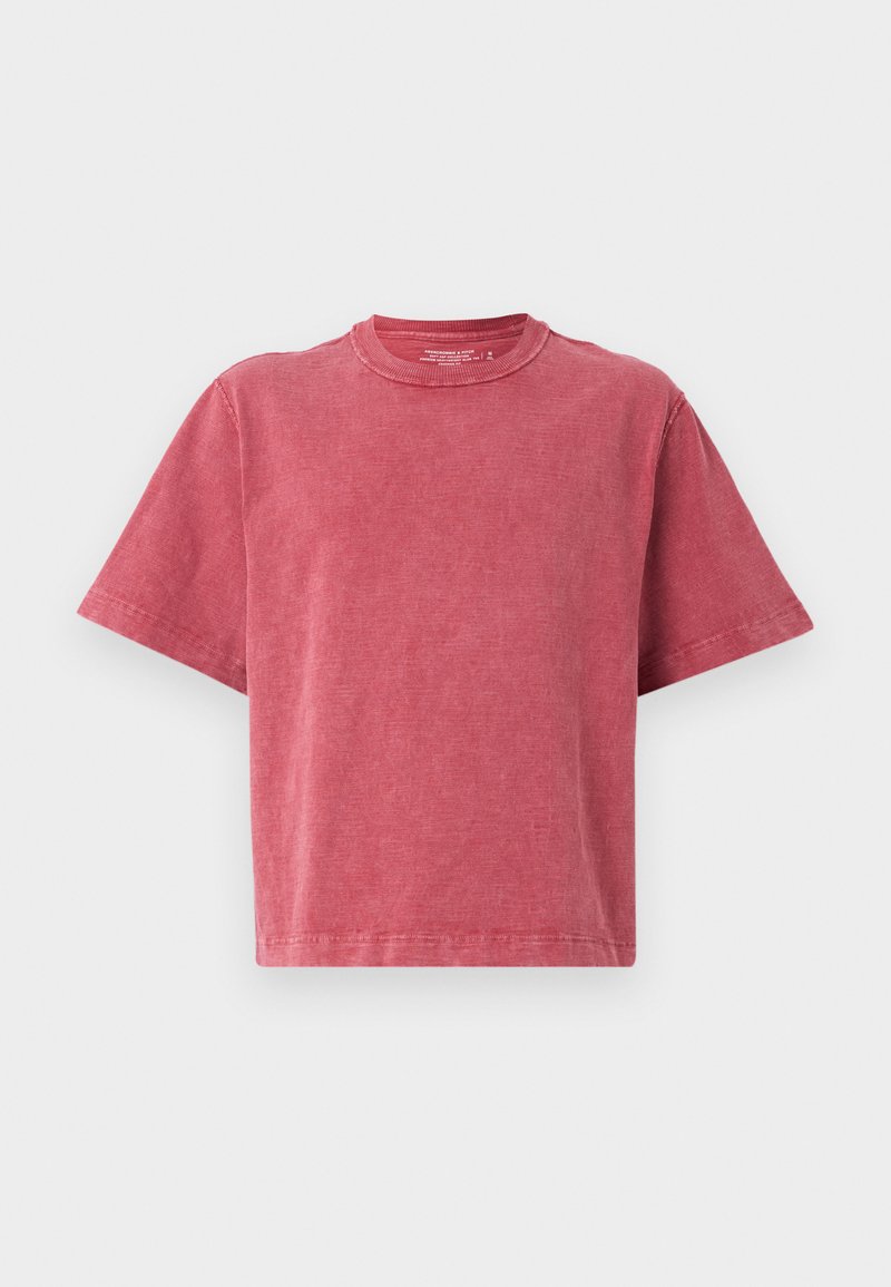 Abercrombie & Fitch T-shirt basic donkerrood Abercrombie & Fitch T-shirt basic donkerrood