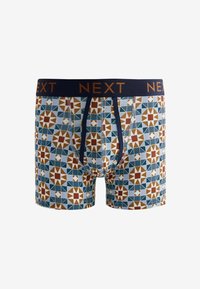 Next 4 PACK - Boxers - blue green tile print