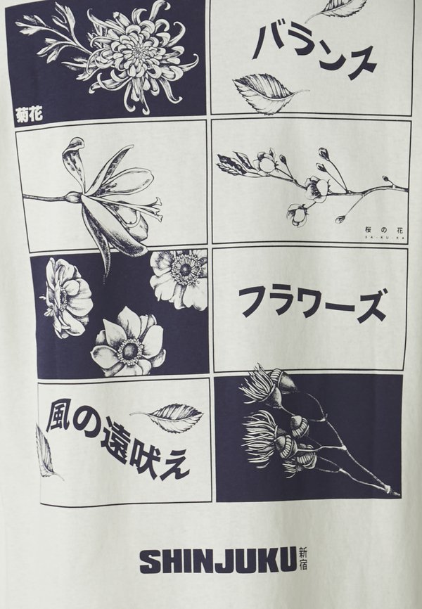 JORTEMPLE TEE CREW NECK UNISEX - Print T-shirt - egret3