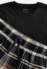 Next SHORT SLEEVE  SET - REGULAR FIT - Nattplagg set - black brown