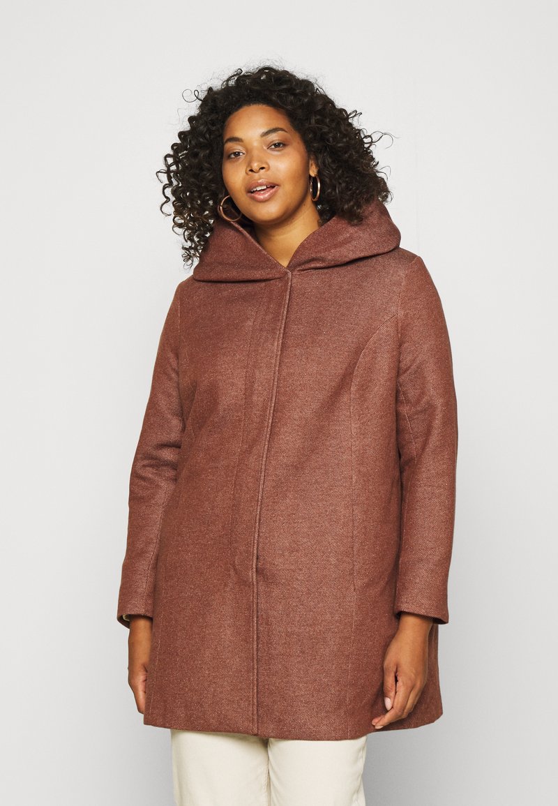ONLY Carmakoma CARSEDONA - Casaco curto - chocolate fondant