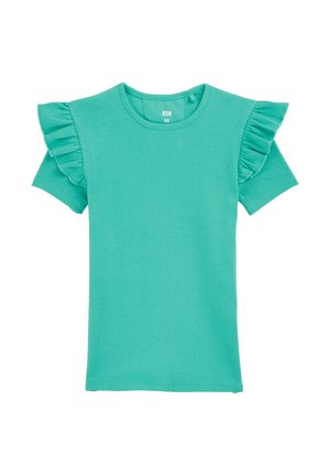 Tričko s potlačou - green blue