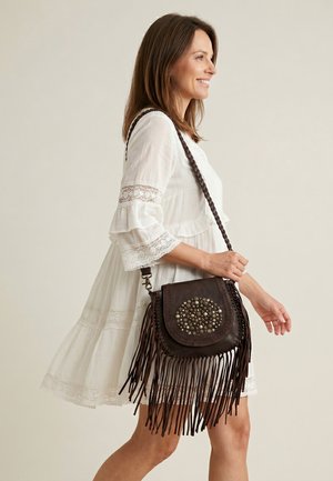 VENEZIA, CROSS BODY BAG - Sac bandoulière - dark brown