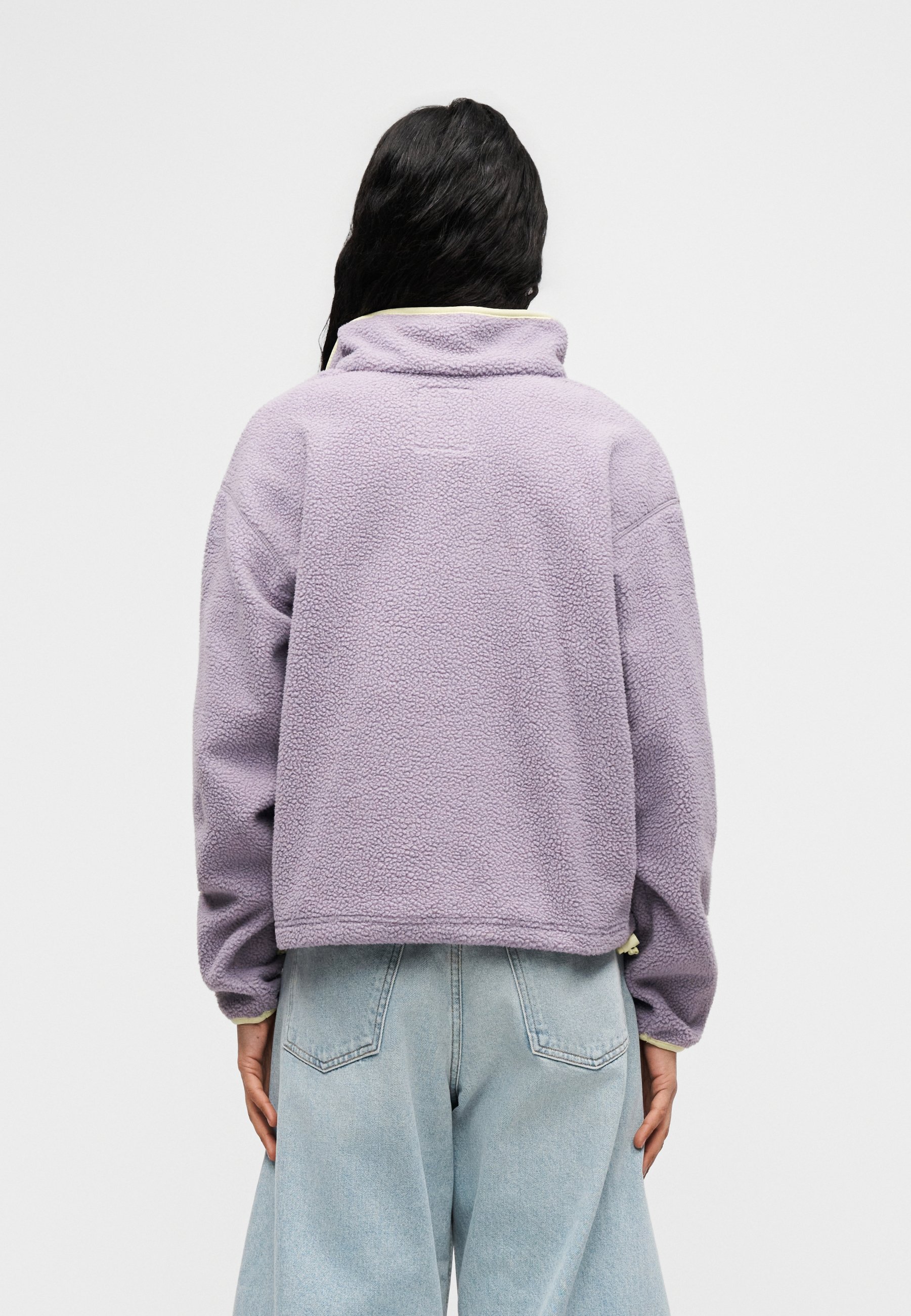Columbia HELVETIA CROPPED HALF SNAP - Fleece jumper - shale purple