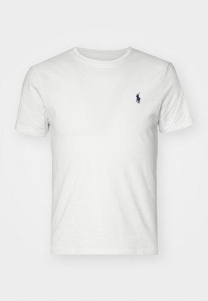 Polo Ralph Lauren CUSTOM SLIM FIT JERSEY CREWNECK T-SHIRT - T-Shirt basic - antique cream/antique green
