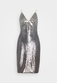 GRAZIA HOMBRÈ SEQUIN - Koktailové šaty/večierkové šaty - gun metal